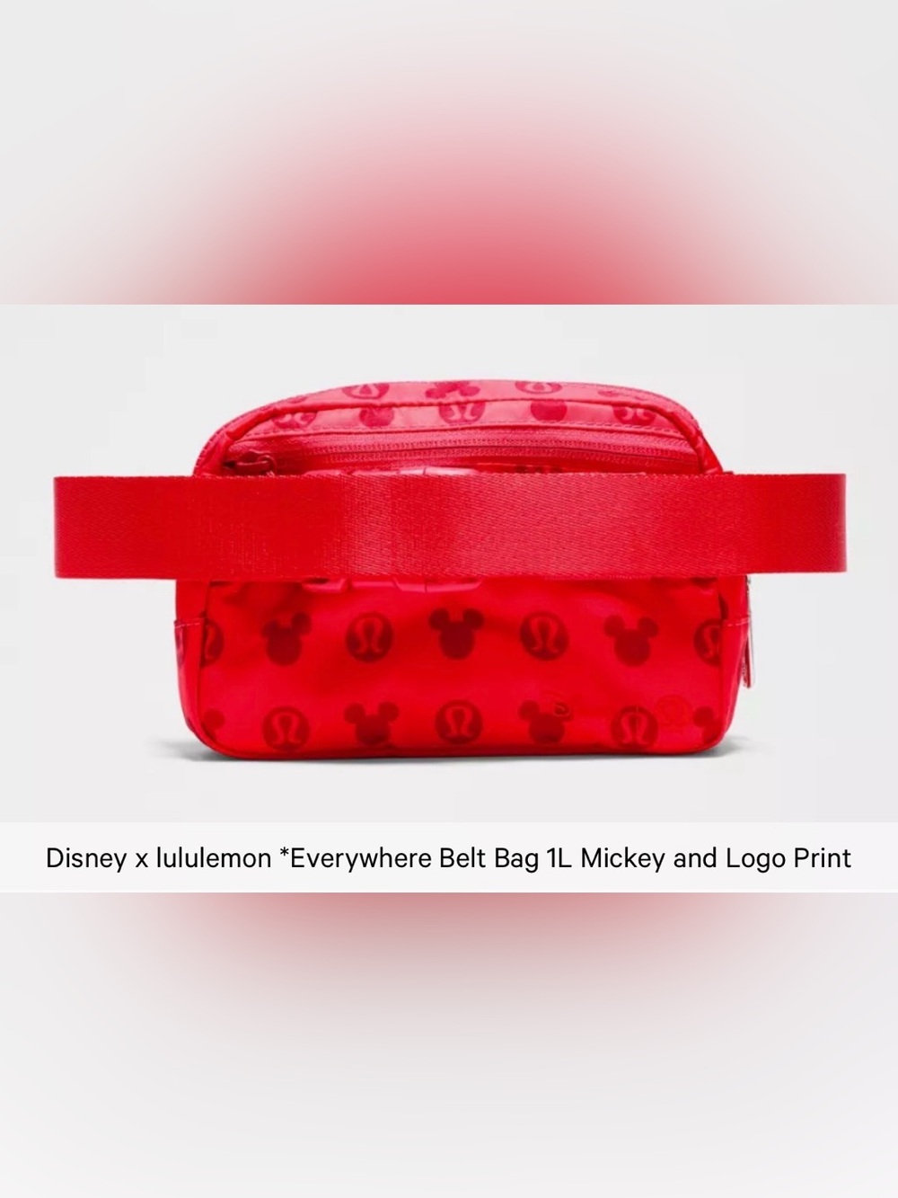 Disney x lululemon
Everywhere Belt Bag 1L Mickey and Logo Print - Picture 4 of 6